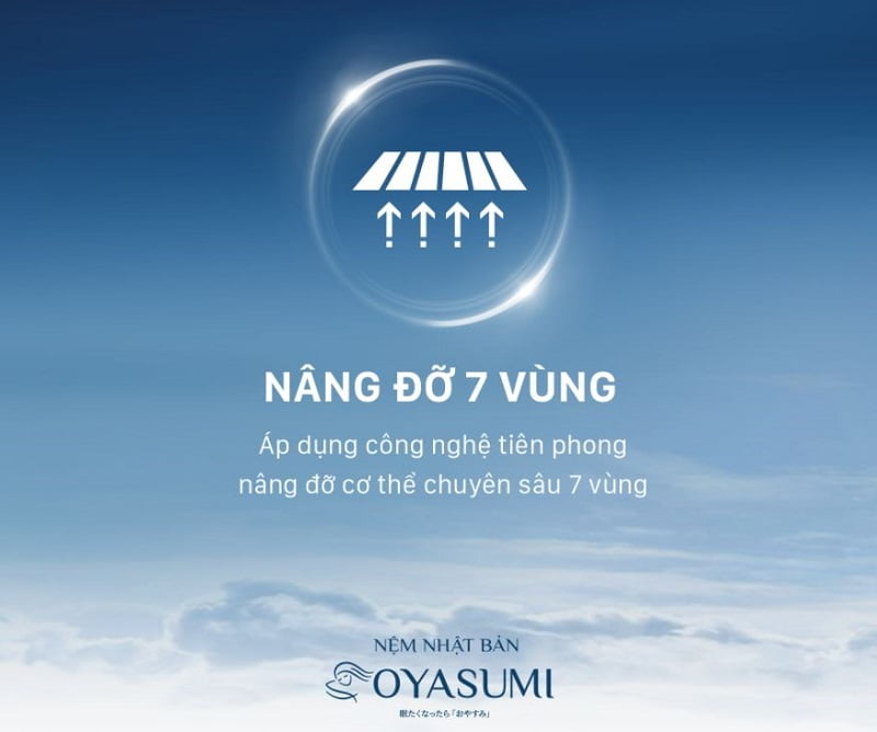 Đệm Nhật Oyasumi 7 Zone 2 Đệm Nhật Oyasumi 7 Zone 2